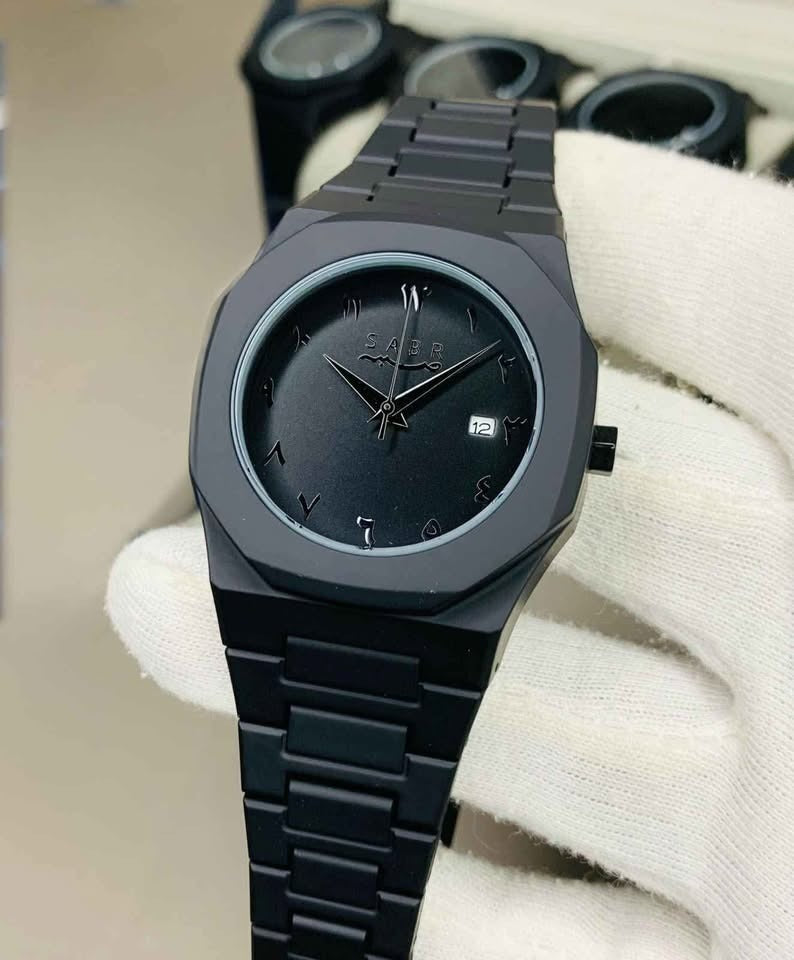 Black Aura Arabic Watch