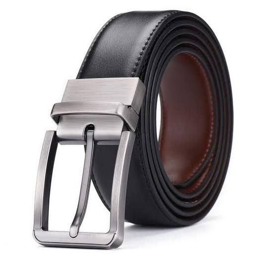 Men leather belt 2 in 1 Double Sided