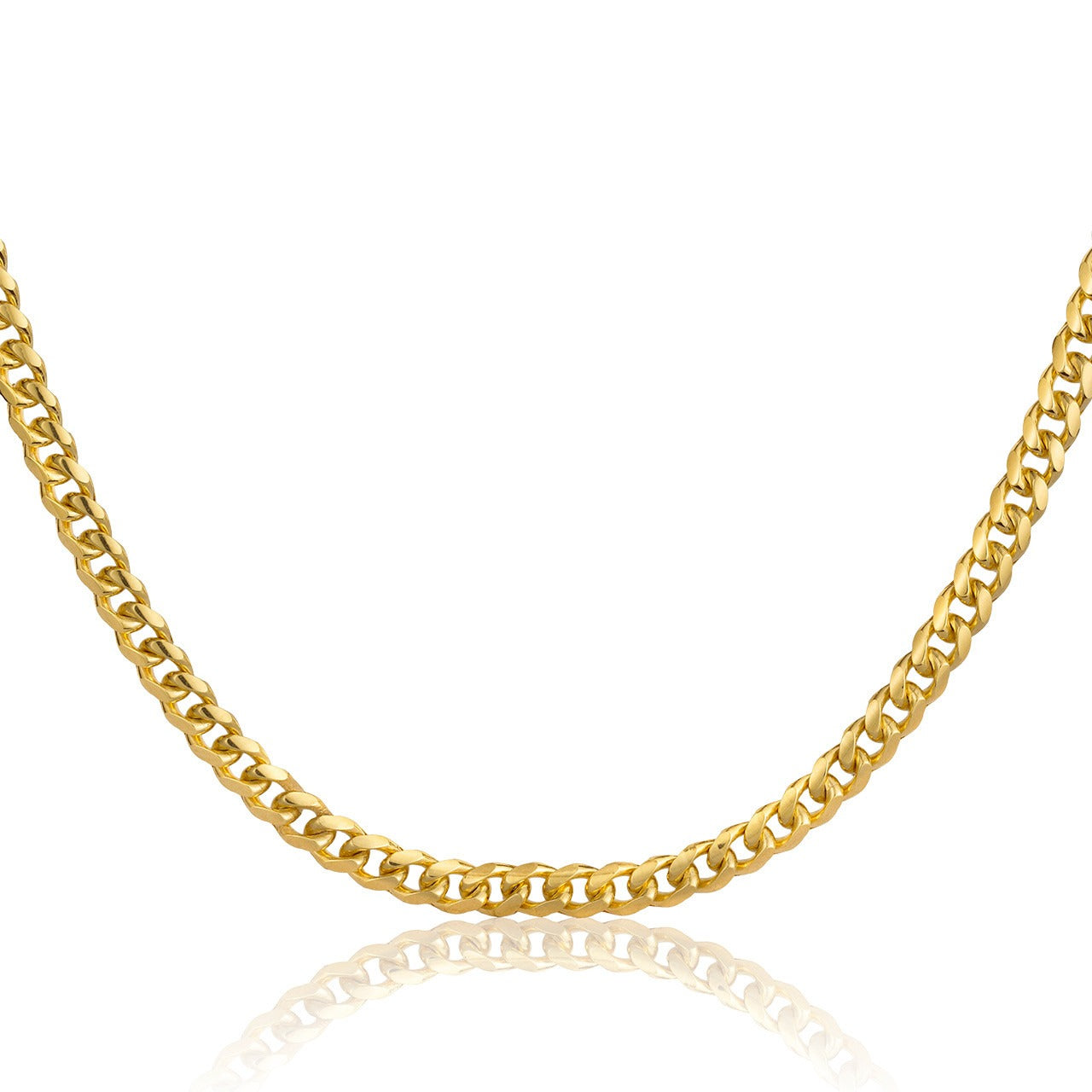 Stainless Steel Italian Thin Cuban Chain For Men