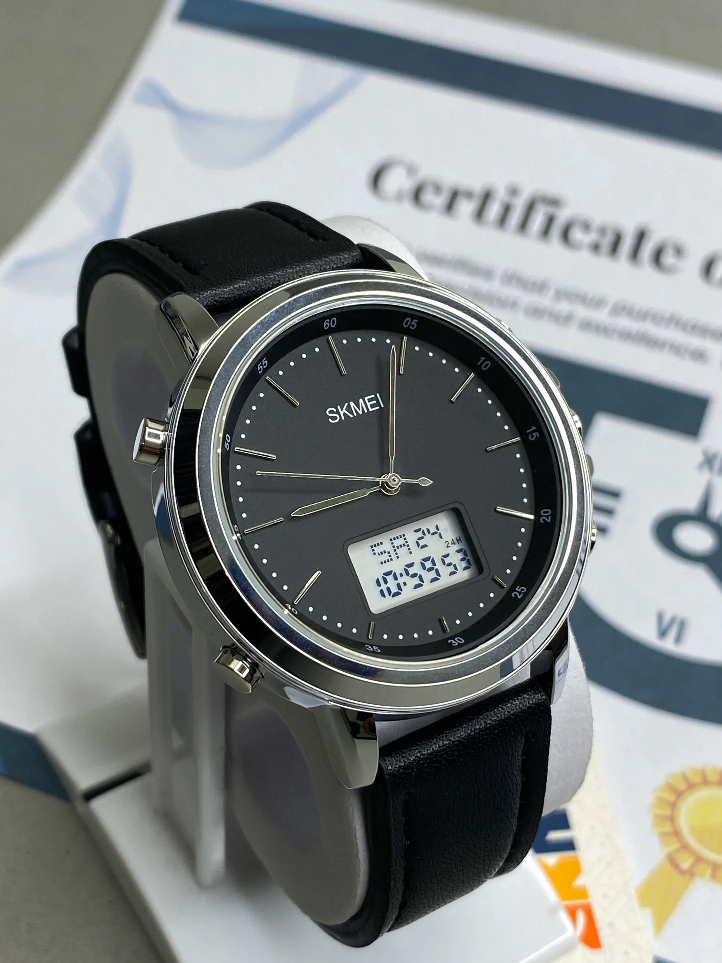 SKMEI 1652 Straps Analog & Digital Wrist Watch For Men