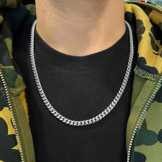 Stainless Steel Italian Thin Cuban Chain For Men